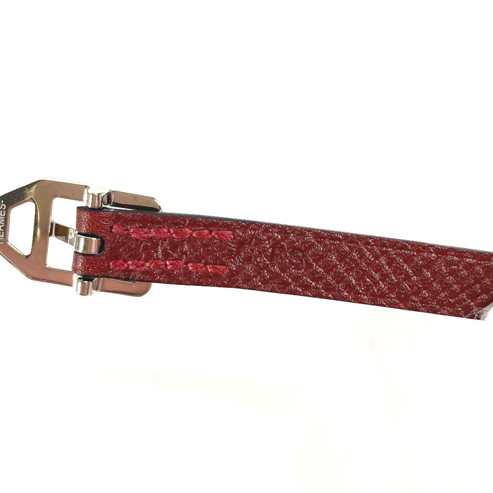 Hermes Bracelet Leather Brown Bracelet Paddock Double Tour Women