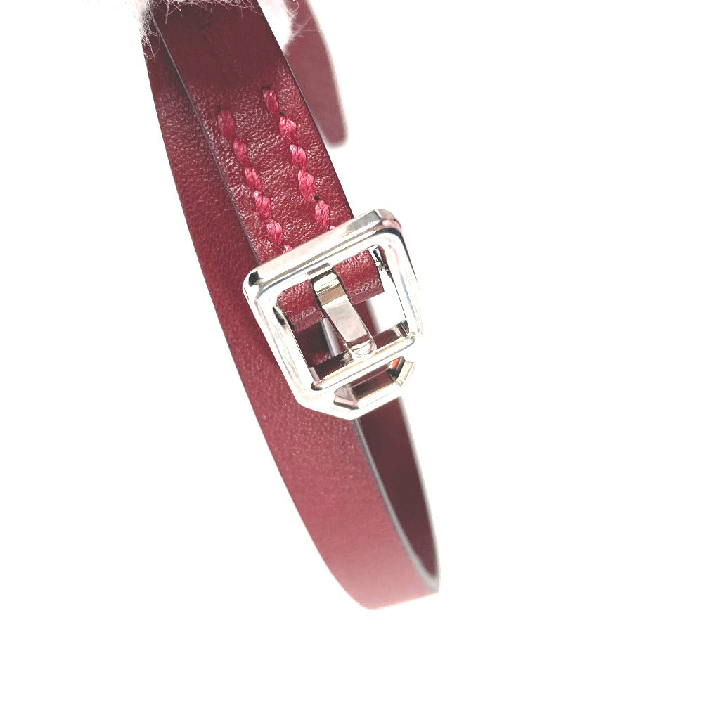 Hermes Bracelet Leather Brown Bracelet Paddock Double Tour Women