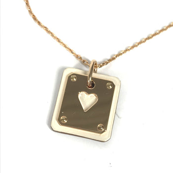 Hermes Necklace Metal, Leather White X Pink Gold Accessories Asdu Cool Pm Women