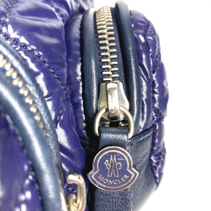 Moncler Backpack Nylon Navy Type Quilting Logo Florine Zaino Women