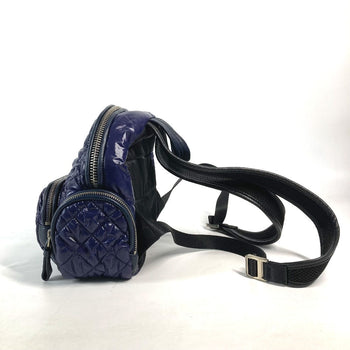 Moncler Backpack Nylon Navy Type Quilting Logo Florine Zaino Women