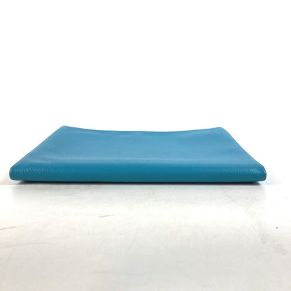 Hermes Pouch Evercolor Blue Flat Atto Gm Women(Unisex)