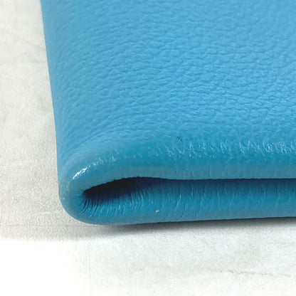 Hermes Pouch Evercolor Blue Flat Atto Gm Women(Unisex)