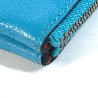 Hermes Pouch Evercolor Blue Flat Atto Gm Women(Unisex)