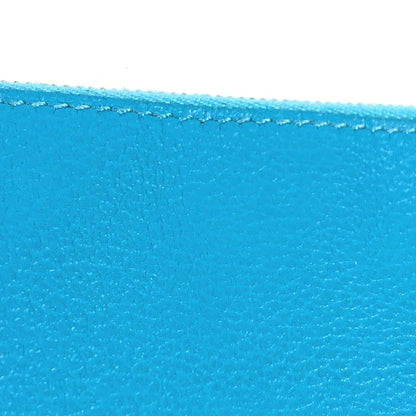 Hermes Pouch Evercolor Blue Flat Atto Gm Women(Unisex)