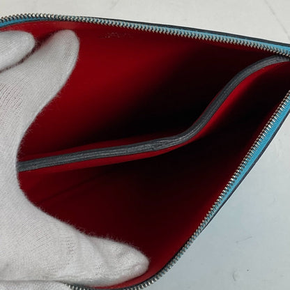Hermes Pouch Evercolor Blue Flat Atto Gm Women(Unisex)