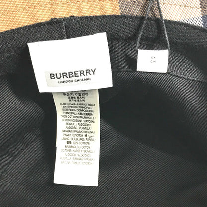 Burberry Hat 8052981 Cotton Beige Check Women S