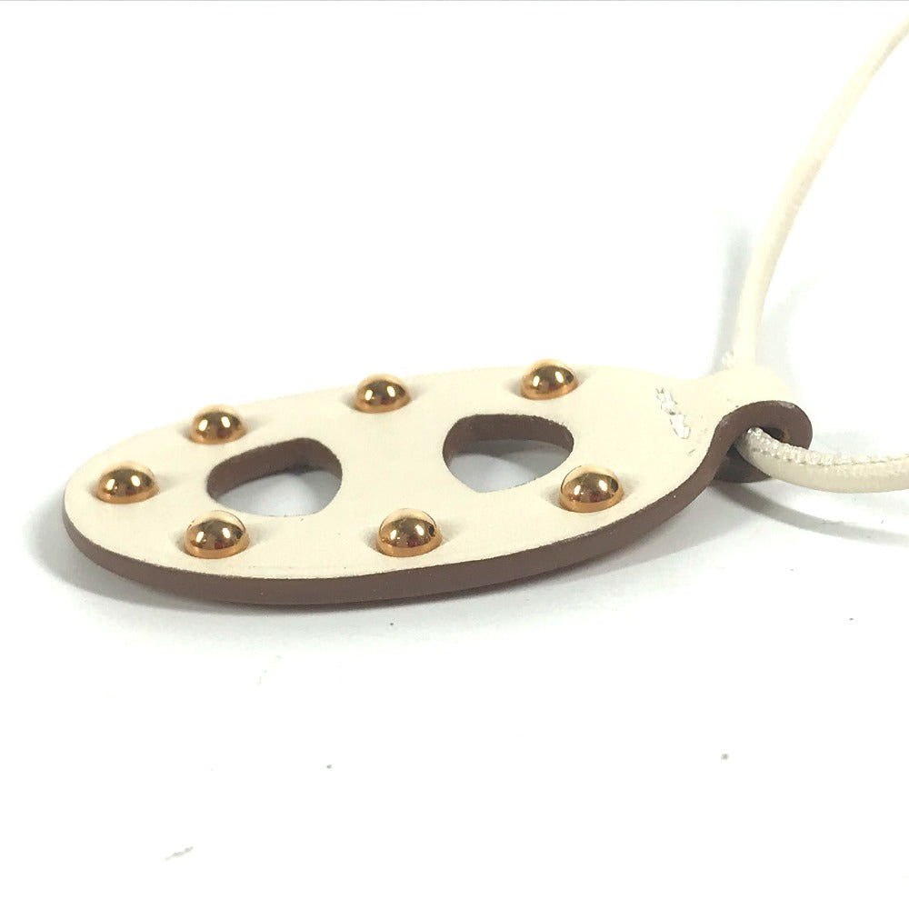 Hermes Necklace Swift White Accessories Necklace Studs Chene Dunkle Pm Women