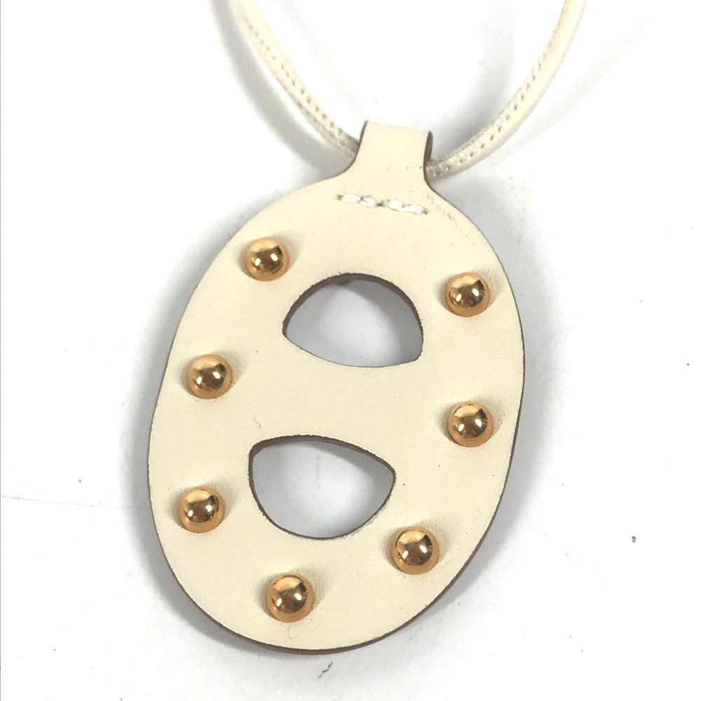 Hermes Necklace Swift White Accessories Necklace Studs Chene Dunkle Pm Women