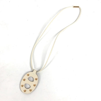 Hermes Necklace Swift White Accessories Necklace Studs Chene Dunkle Pm Women