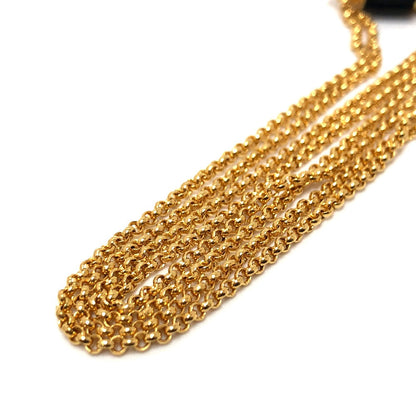 Hermes Necklace Metal Gold Charnier Pm Women