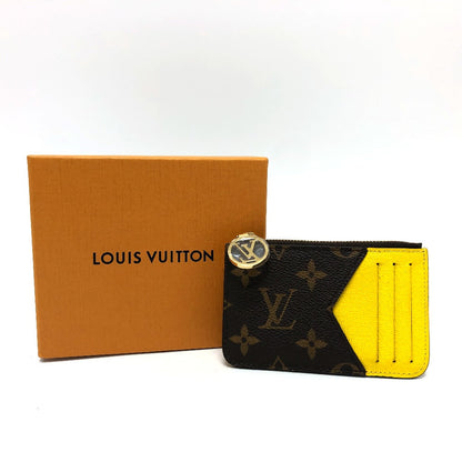 Louis Vuitton Coin Case M81882 Monogram Canvas Brown X Yellow Monogram Porto Cult Romy Mens