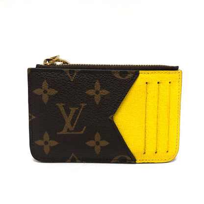 Louis Vuitton Coin Case M81882 Monogram Canvas Brown X Yellow Monogram Porto Cult Romy Mens