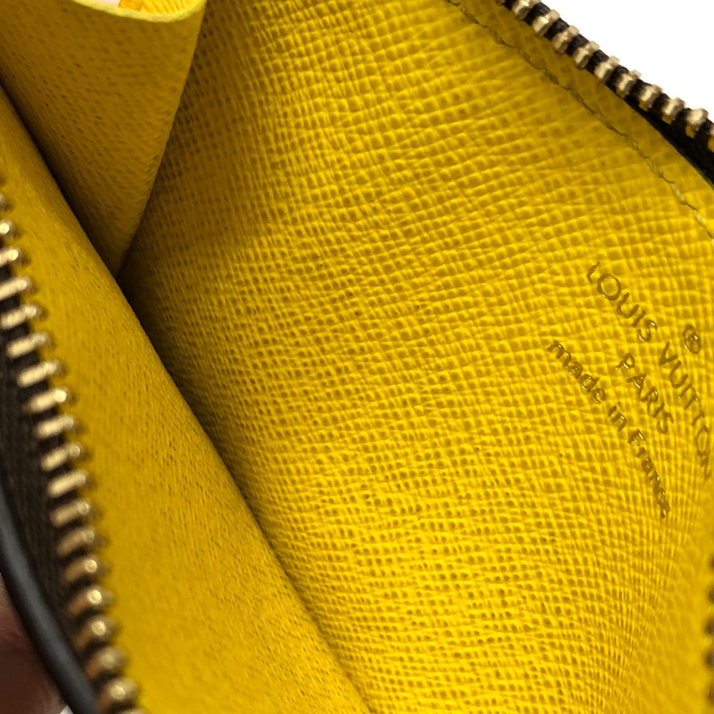 Louis Vuitton Coin Case M81882 Monogram Canvas Brown X Yellow Monogram Porto Cult Romy Mens