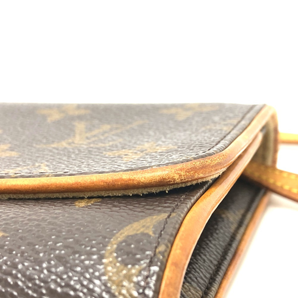 Louis Vuitton Shoulder Bag M51852 Monogram Canvas Brown Monogram Pochette Twin Gm Women Secondhand