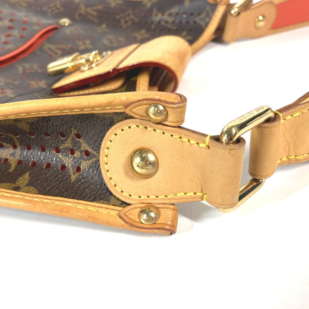 Louis Vuitton Shoulder Bag M95174 Monogram Canvas Brown X Orange Monogram Perfo Punching Musette