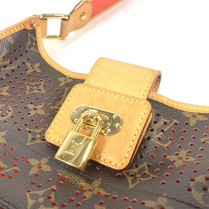 Louis Vuitton Shoulder Bag M95174 Monogram Canvas Brown X Orange Monogram Perfo Punching Musette