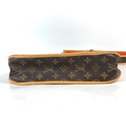 Louis Vuitton Shoulder Bag M95174 Monogram Canvas Brown X Orange Monogram Perfo Punching Musette