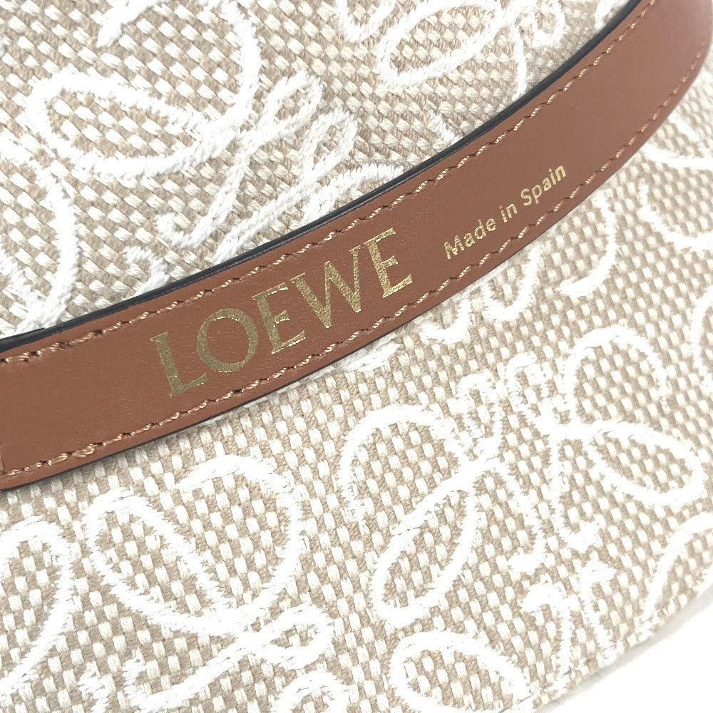 Loewe Hat K820Hb1X41 Cotton, Leather Beige Type Anagram Jacquard Logo Unisex(Unisex) 59