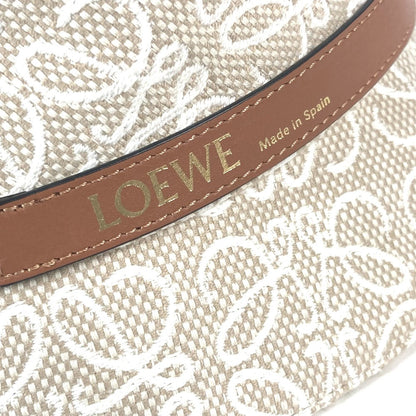 Loewe Hat K820Hb1X41 Cotton, Leather Beige Type Anagram Jacquard Logo Unisex(Unisex) 59