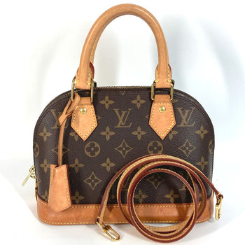 Louis Vuitton Shoulder Bag M53152 Monogram Canvas Brown Monogram Alma Bb Women
