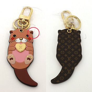 Louis Vuitton Bag Charm M00823 Monogram Canvas, Leather Multi Bag Charm Sea Otter Animal Keychain