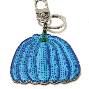 Louis Vuitton Bag Charm M01101 Calfskin Blue & Silver Porto Cre Pumpkin