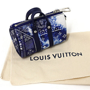 Louis Vuitton Charm Mp3337 Leather Blue Porto Cle Pouch
