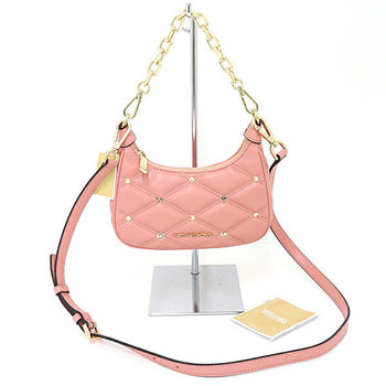 Michael Kors Shoulder Bag 35H3G4Cc5U Synthetic Leather Pink Cola Extra Small Quilted Shoulder Bag