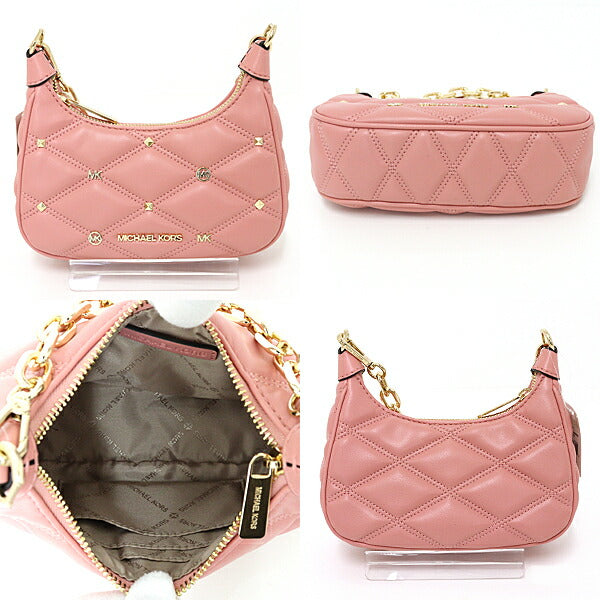 Michael Kors Shoulder Bag 35H3G4Cc5U Synthetic Leather Pink Cola Extra Small Quilted Shoulder Bag