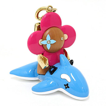 Louis Vuitton Key Ring M01167 Metal Plastic Wood Brown Pink Blue Gold Metal Vivienne Searider