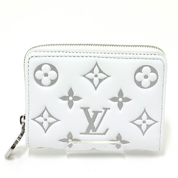 Louis Vuitton Bifold Wallet M12153 Lamb Leather White Folded Wallet Portefeuille Lou Women