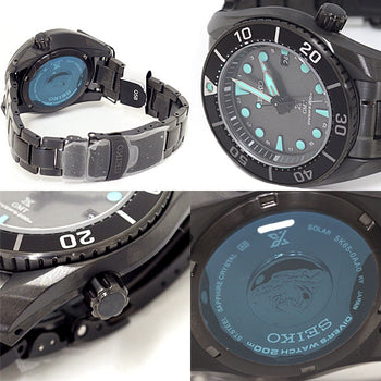 Seiko Watches Solar Powered Radio Watch Sbpk007 Stainless Steel Black Mens Watches Prospex Mens