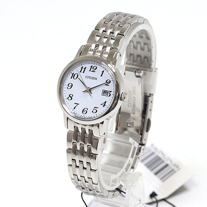 Citizen Watches Quartz Ew1580-50B Stainless Steel Eco Drive Watches White Dial Women