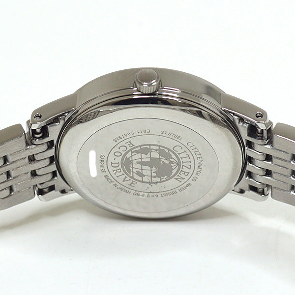 Citizen Watches Quartz Ew1580-50B Stainless Steel Eco Drive Watches White Dial Women