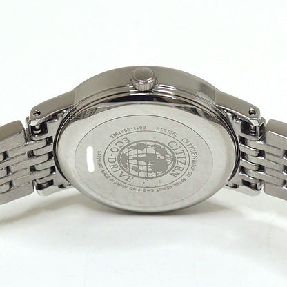 Citizen Watches Quartz Ew1580-50B Stainless Steel Eco Drive Watches White Dial Women