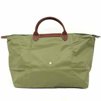Longchamp Handbag 1624089292 Nylon, Leather Khaki Le Pliage L Travel Bag Duffle Bag Women