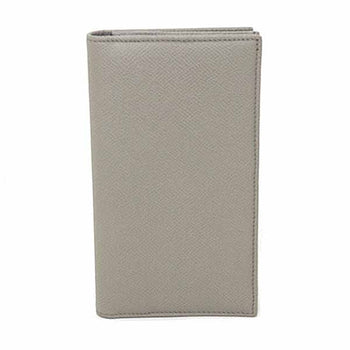 Bvlgari Long Wallet Purse 294128 Leather Gray Bvlgari Bvlgari Man Bifold Wallet Long Wallet Mens