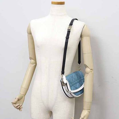 Christian Dior Shoulder Bag Lambskin Blue Dior Vibe Small Hobo Bag Women