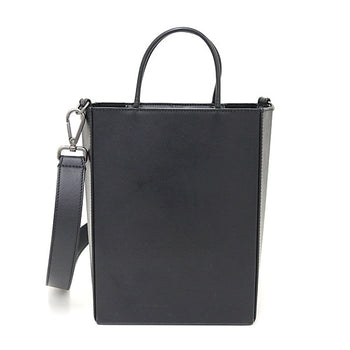 Fendi Shoulder Bag 7Va512 Leather Black Shopping Bag Small