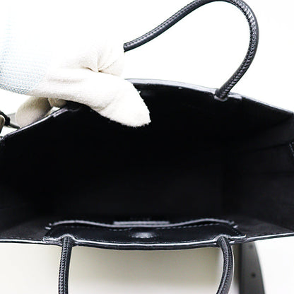 Fendi Shoulder Bag 7Va512 Leather Black Shopping Bag Small