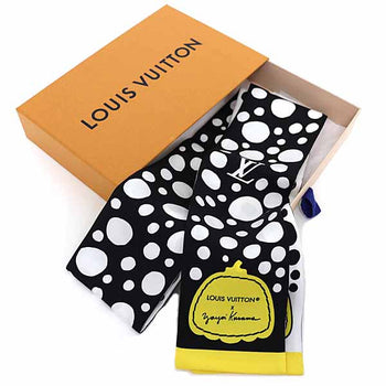 Louis Vuitton Scarf M78291 Silk Black Lvxyk Bando Infinity Dot