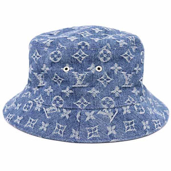 Louis Vuitton Hat M78773 Monogram Canvas Blue Bucket Hat Monogram Essential