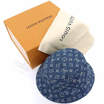 Louis Vuitton Hat M78773 Monogram Canvas Blue Bucket Hat Monogram Essential