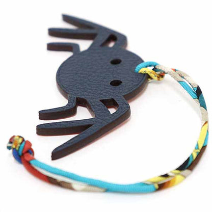 Hermes Charm Togo Navy Petit H Spider