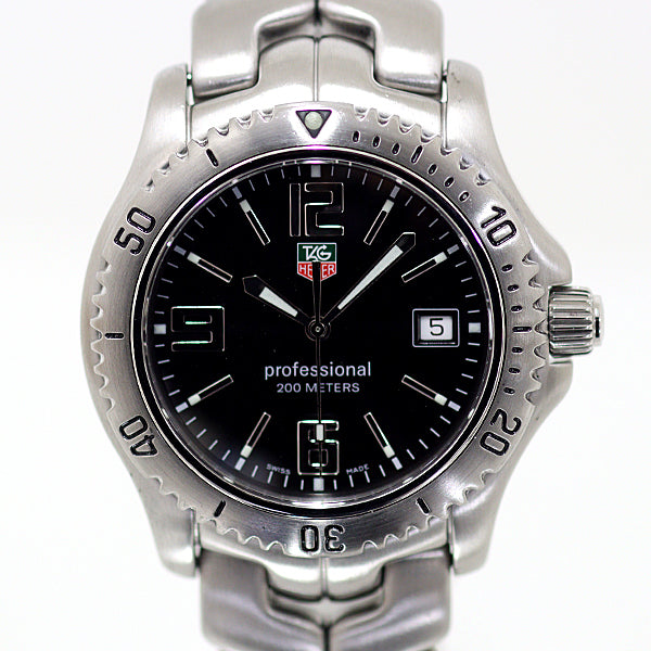 Tag Heuer Watches Quartz Wt1110 Stainless Steel Silver Professional Black Dial