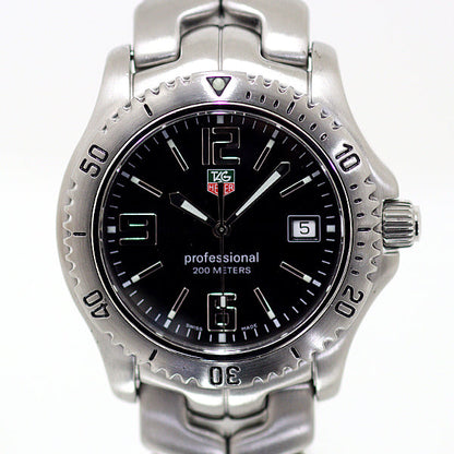 Tag Heuer Watches Quartz Wt1110 Stainless Steel Silver Professional Black Dial
