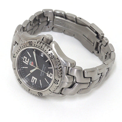 Tag Heuer Watches Quartz Wt1110 Stainless Steel Silver Professional Black Dial