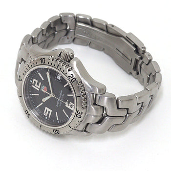 Tag Heuer Watches Quartz Wt1110 Stainless Steel Silver Professional Black Dial
