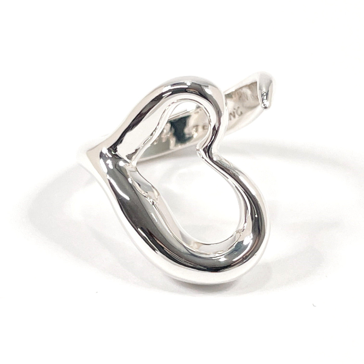 Tiffany&Co. Ring Sterling Silver Silver El Saperetti Open Heart Women